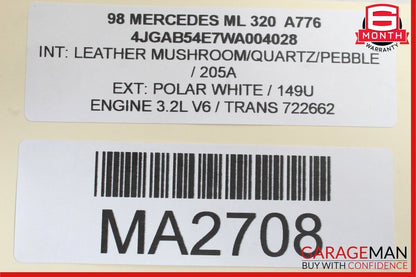 98-01 Mercedes W163 ML320 ML430 ML55 AMG Door Speaker Sound 1638200102 OEM