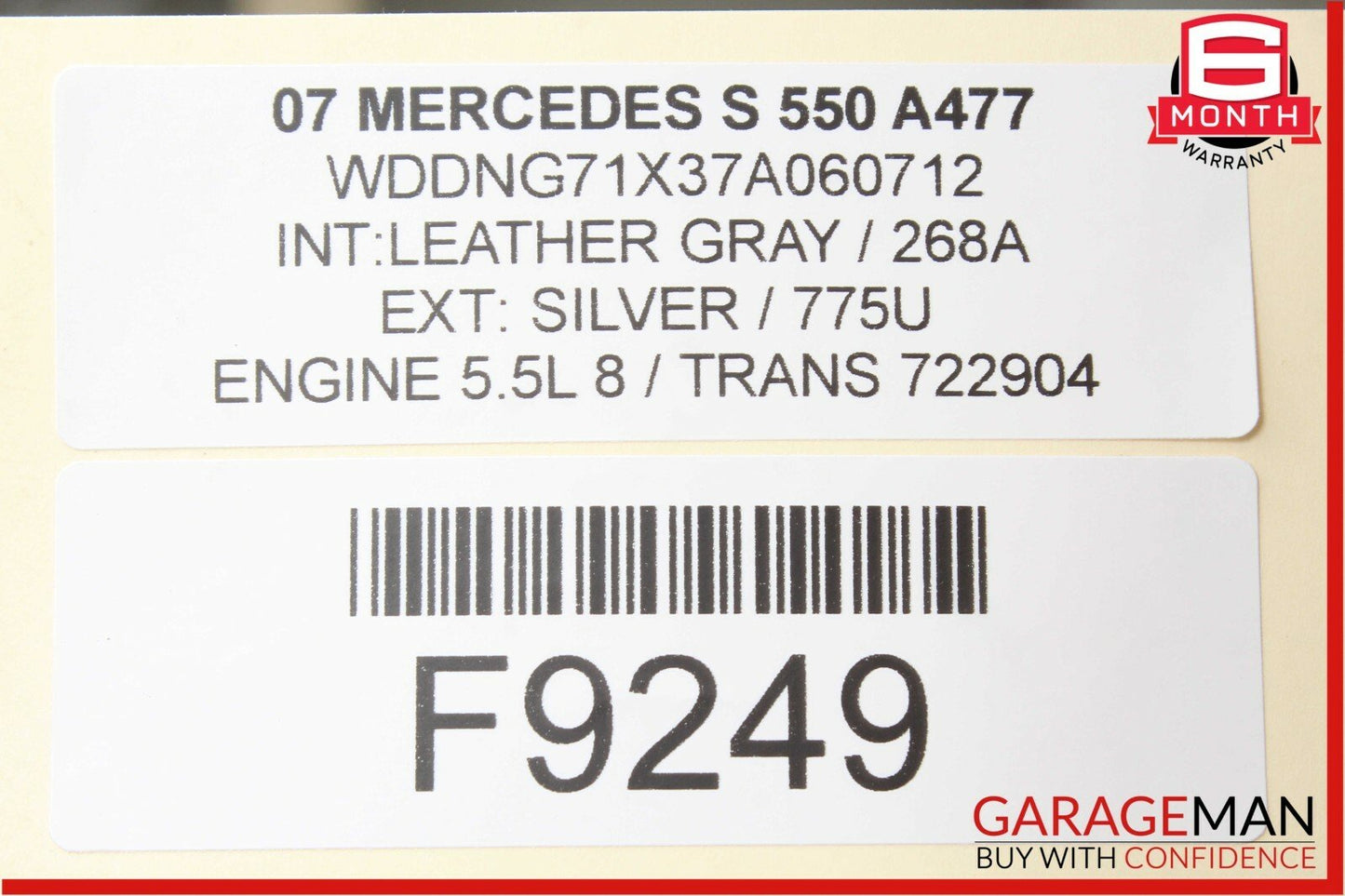 07-13 Mercedes W221 S550 S600 Electric Power Supply Control Fuse Box Module OEM