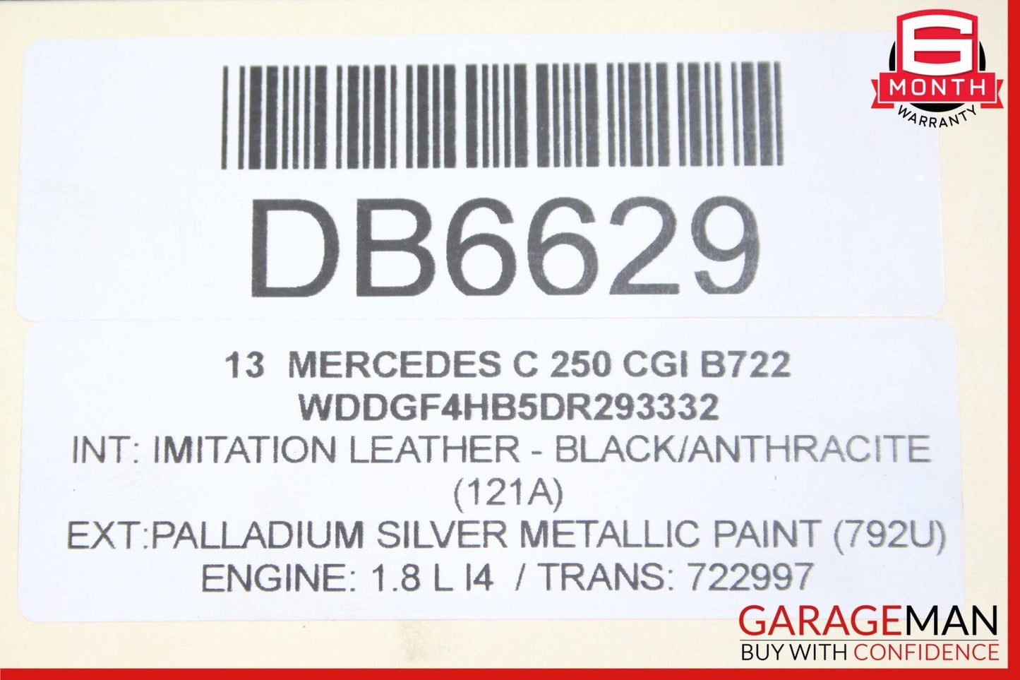 12-15 Mercedes C250 SLK250 7G Tranny Automatic Transmission Assy 722.997 115k