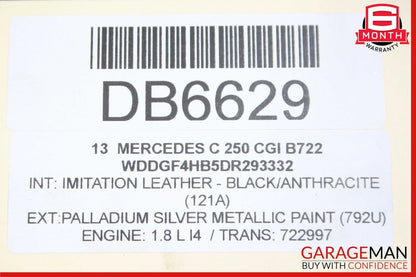 12-15 Mercedes C250 SLK250 7G Tranny Automatic Transmission Assy 722.997 115k