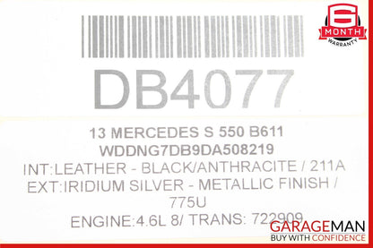07-14 Mercedes W221 S550 CL550 Front Bumper Reinforcement Impact Crash Bar Rebar