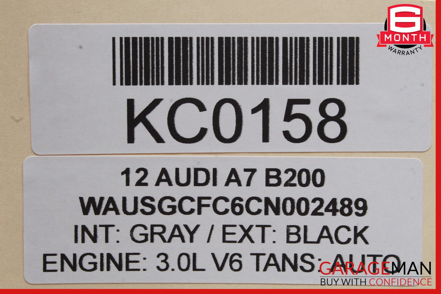 12-18 Audi A7 Front Right Passenger Side Door Window Regulator Motor OEM