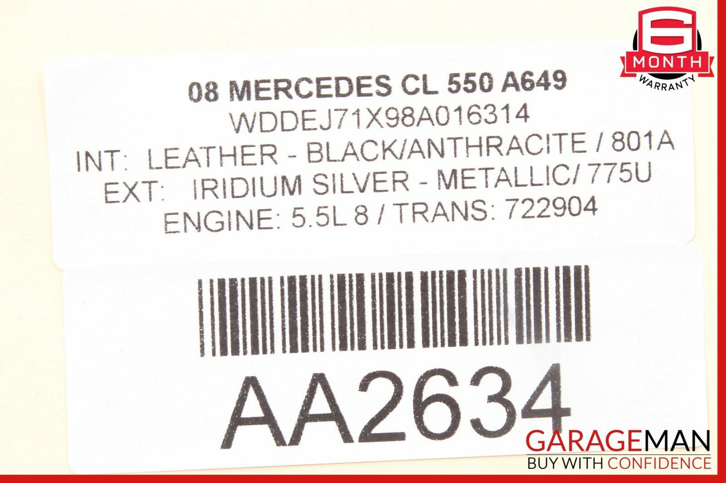 07-13 Mercedes W221 S550 CL550 Rear Trunk Lid Lock Latch Actuator w/o Key OEM