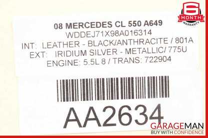 07-13 Mercedes W221 S550 CL550 Rear Trunk Lid Lock Latch Actuator w/o Key OEM