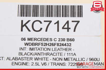 01-07 Mercedes W203 C230 C320 Rear Left Door Lock Latch Actuator 2037300335 OEM
