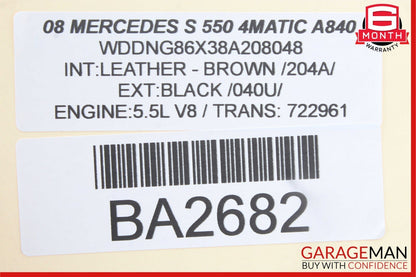 07-09 Mercedes W221 S550 S63 AMG Head Unit Command Comand CD Navigation