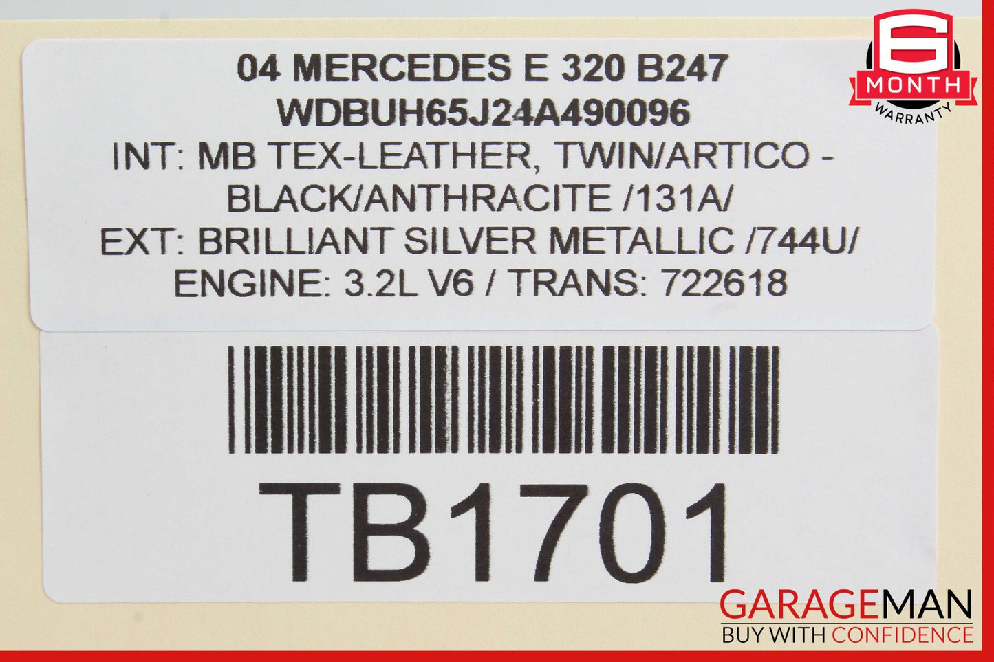 03-09 Mercedes W211 E320 RWD Front Right Lower Rearward Control Arm OEM