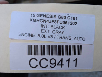 15-20 Hyundai Genesis G80 RWD Rear Driveshaft Propeller Drive Shaft OEM