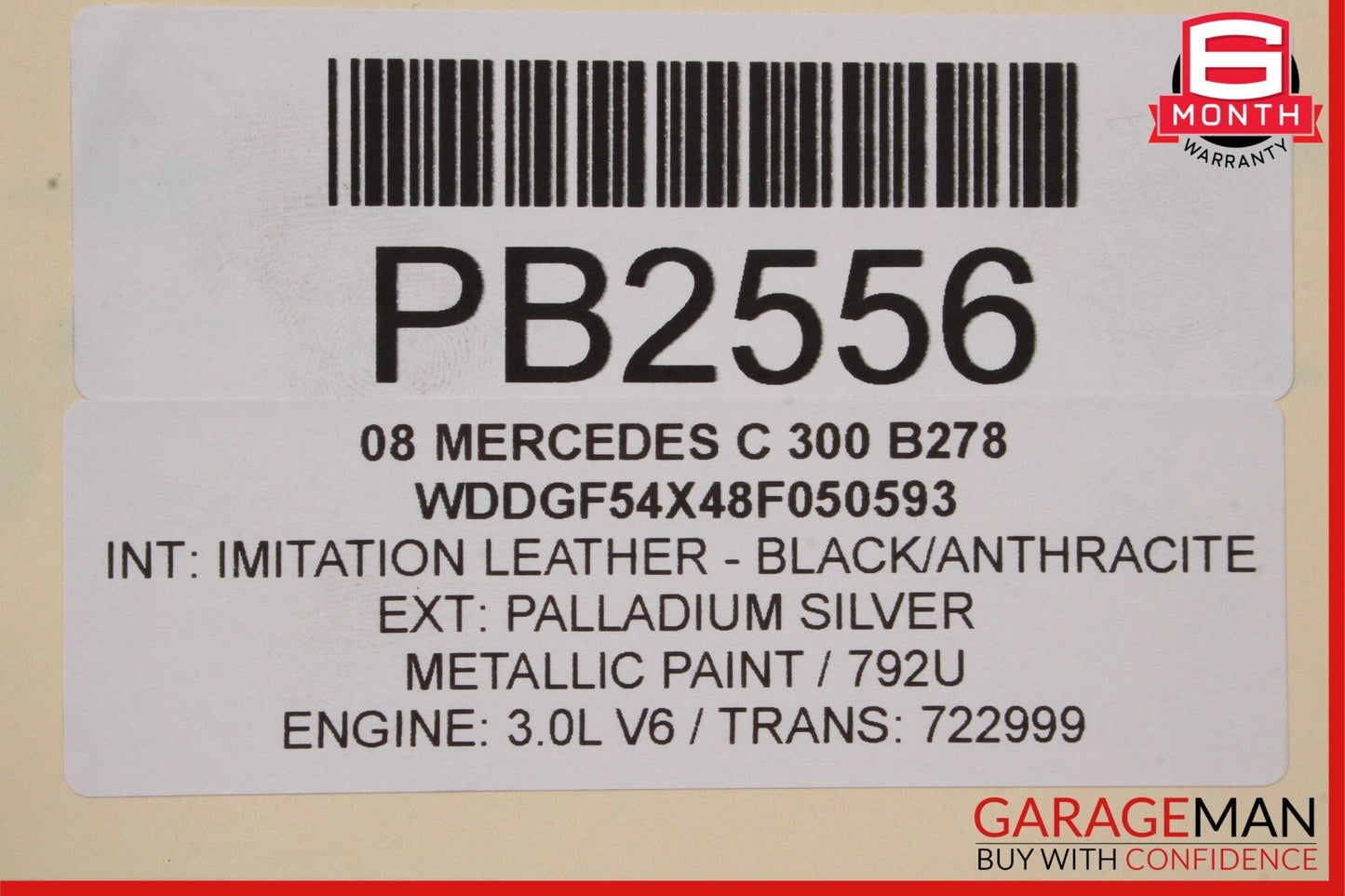 08-11 Mercedes W204 C300 Engine Radiator Cooling Fan Motor Assembly OEM