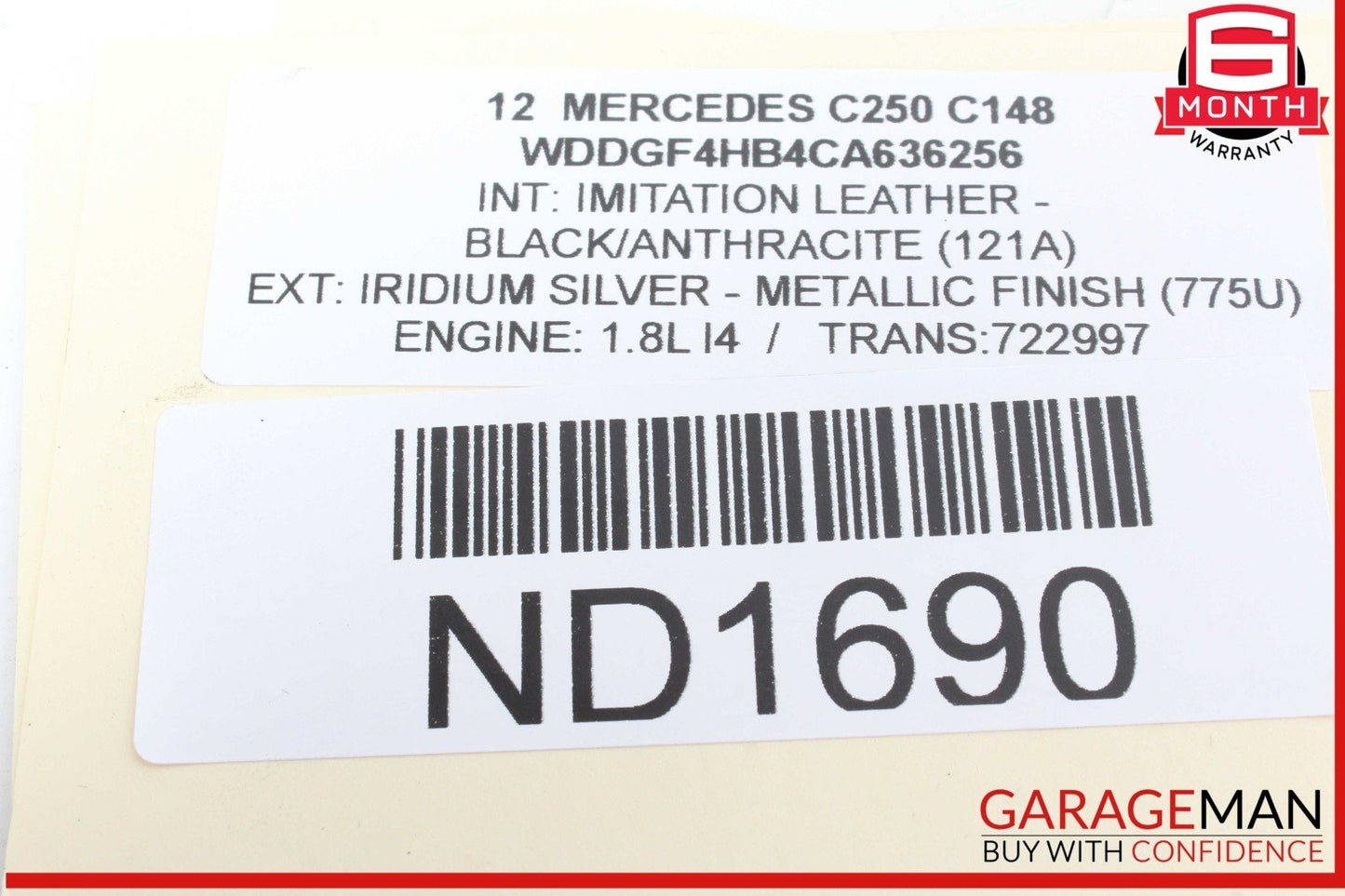 12-15 Mercedes W204 C250 SLK250 Engine Motor Brake Vacuum Pump 2712301665 OEM