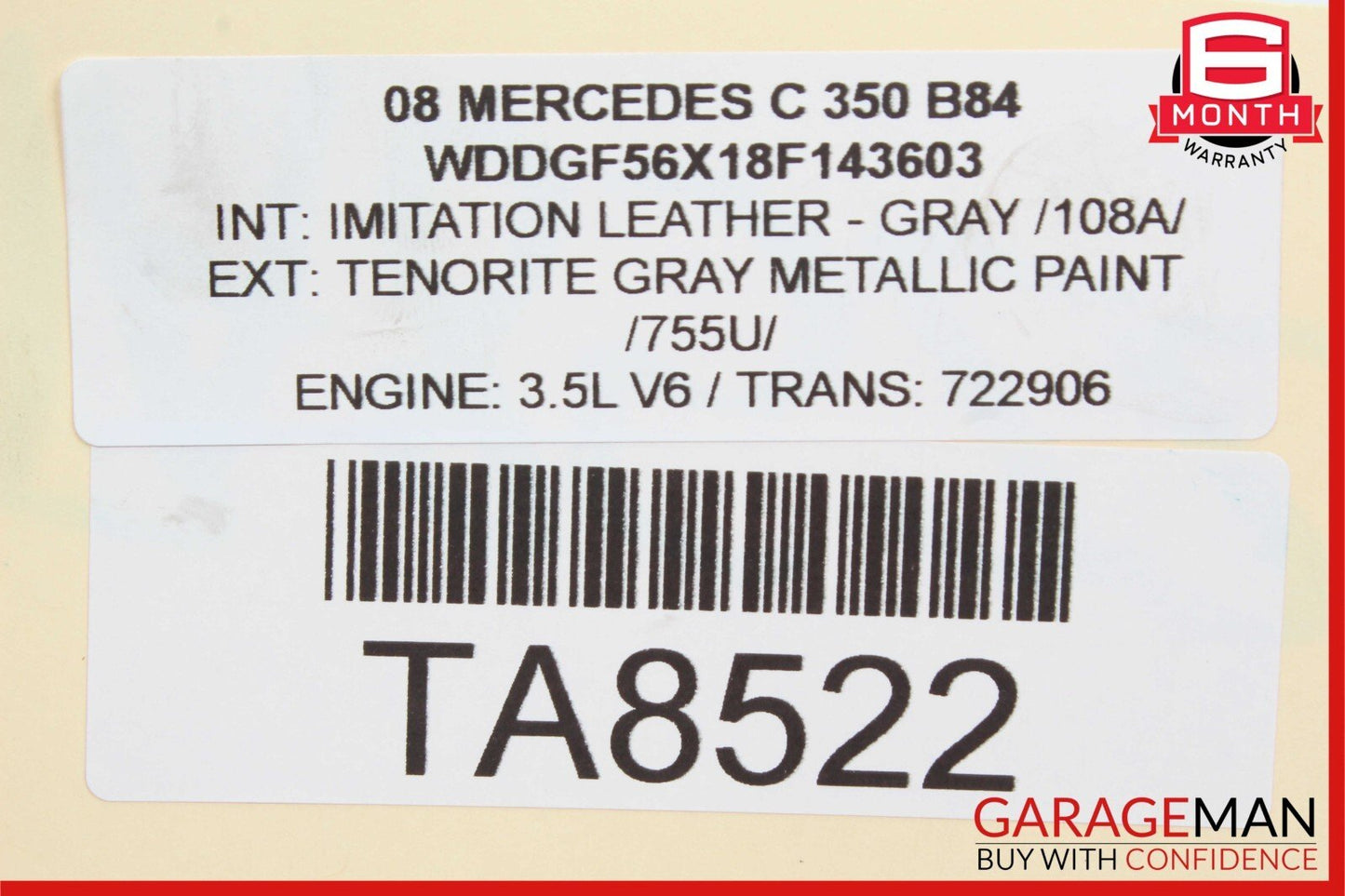 08-11 Mercedes W204 C350 Power Steering Pump Reservoir Assembly