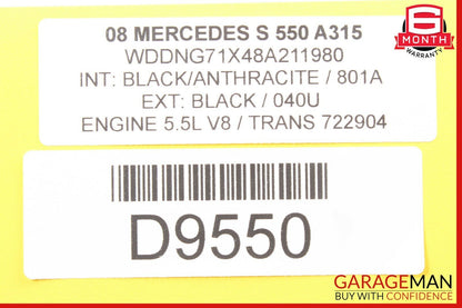 07-13 Mercedes W221 S550 S63 Door Keyless Go Control Module 2218707392 OEM