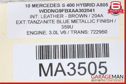 07-13 Mercedes W221 S400 S500 S63 AMG Rear Right Window Regulator Motor OEM