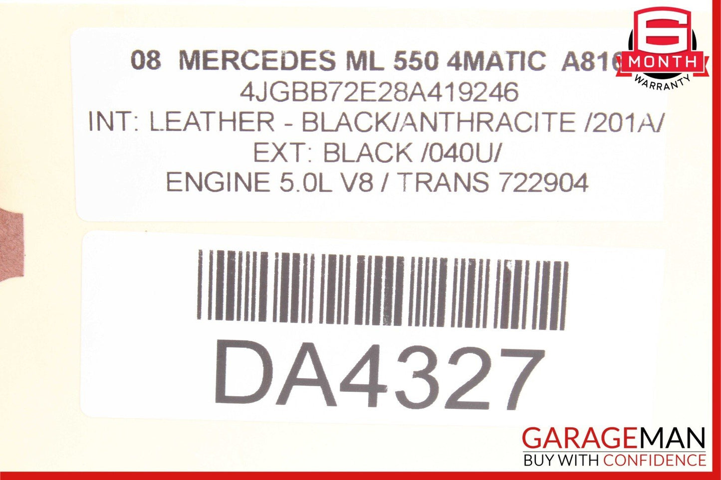 06-12 Mercedes W251 R350 ML450 GL450 Front Left Side Door Control Module OEM