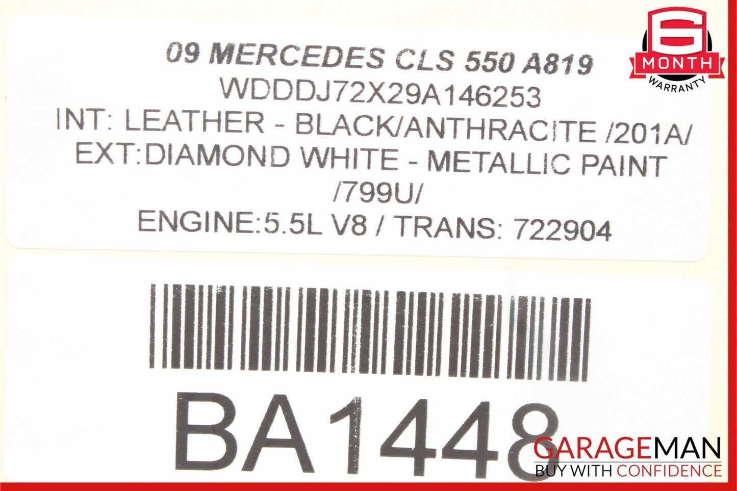 06-11 Mercedes W219 CLS550 E550 Rear Door Keyless Go Control Module Unit