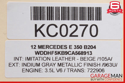10-16 Mercedes W212 E350 E550 E400 Front Left Door Panel Tweeter Speaker Cover