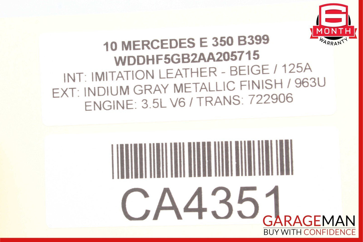 10-16 Mercedes W212 E350 E550 Dash Center AC Air Vent Speaker Cover Grille Beige