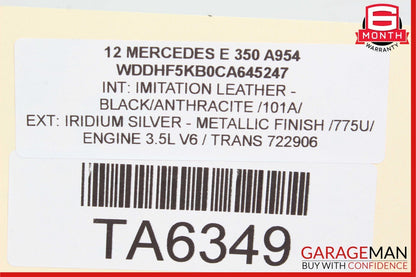 10-17 Mercedes W212 E350 Roof Sun Shade Screen Roller Blind Motor Set of 2 OEM