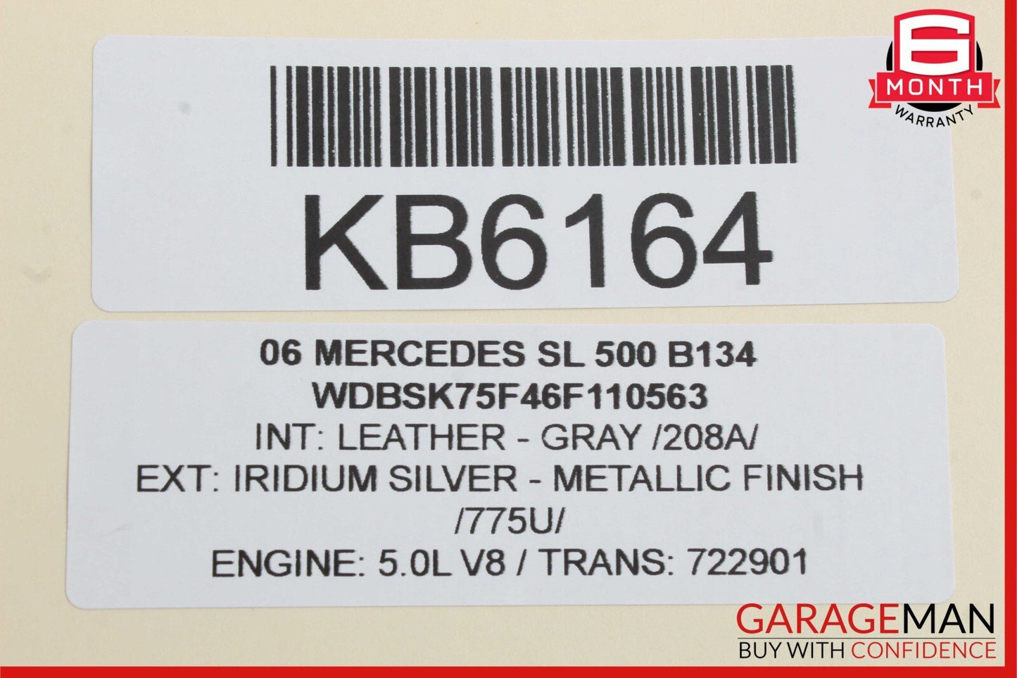 00-06 Mercedes R230 SL500 Rear ABC Hydraulic Suspension Valve Block Assembly OEM