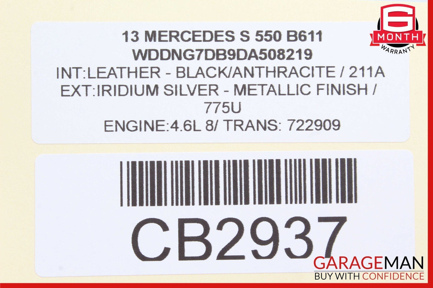 12-18 Mercedes S550 GL450 Front Right / Left Engine Timing Chain Cover Plate