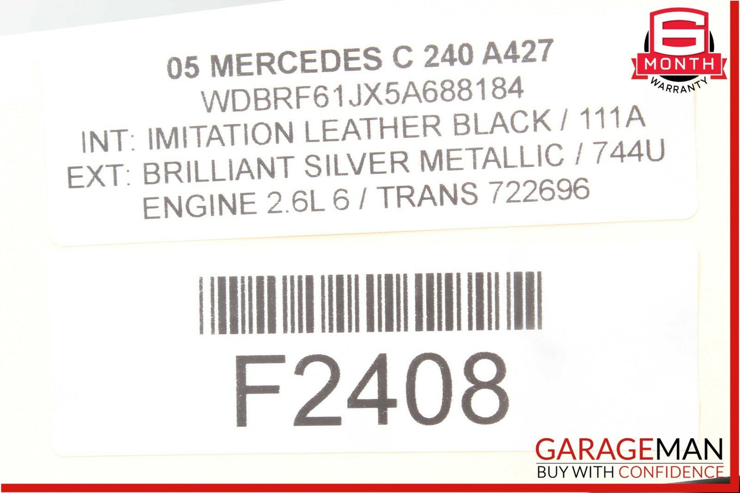 01-07 Mercedes W203 C240 C320 Rear Right Door Control Module OEM