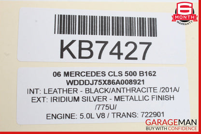 06-11 Mercedes W219 CLS500 Door Tweeter Speaker Front Right Black OEM