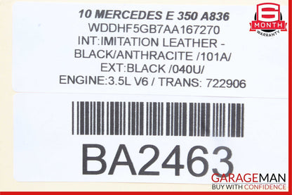 10-14 Mercedes W212 E350 Rear Right Passenger Side Door Window Regulator Motor