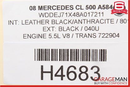 07-14 Mercedes CL550 S550 Rear Trunk Lid Lock Unlock Release Trim Handle OEM