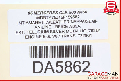 05-09 Mercedes CLK350 CLK500 CLK550 Center Dashboard Control Switch Control Wood