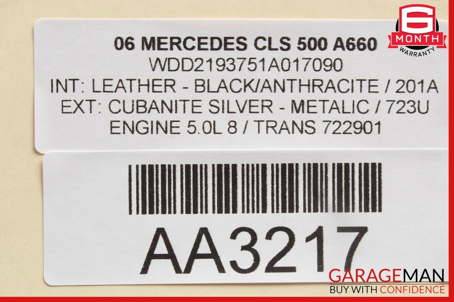 03-09 Mercedes CLK500 E320 E500 CLS500 Multi Contour Seat Vacuum Pump