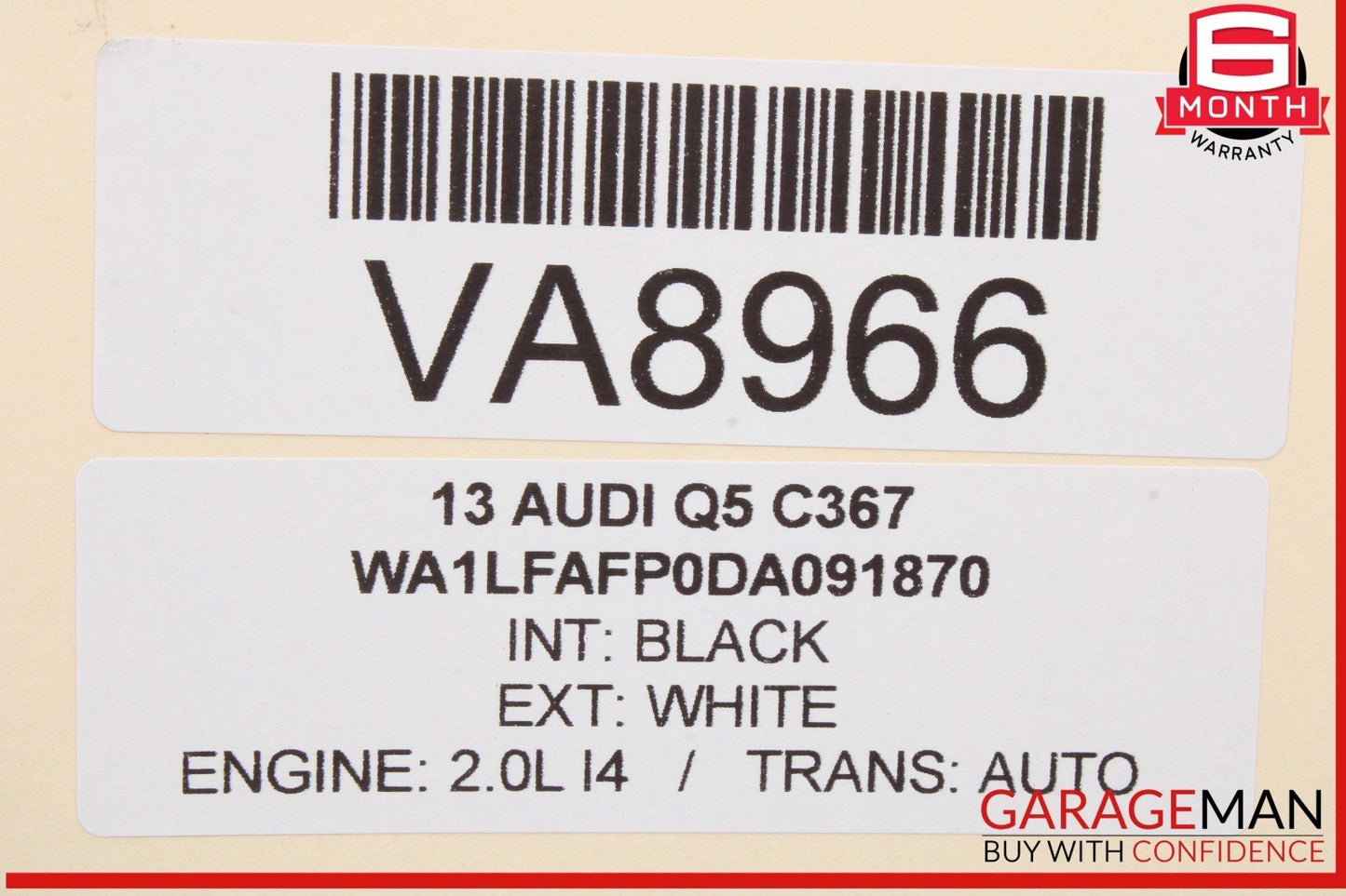 13-17 Audi Q5 SQ5 ABS Anti Lock Brake Pump Module 8R0907379AL OEM