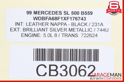 90-02 Mercedes R129 500SL SL500 Rear Suspension Lower Control Arm