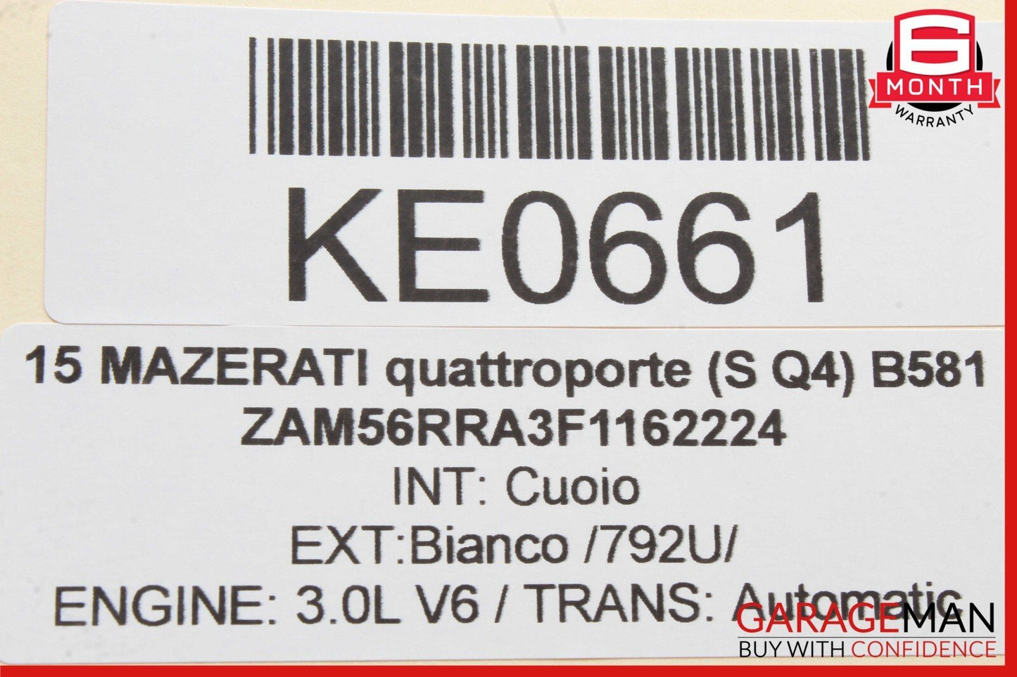 13-17 Maserati Quattroporte Rear Left Driver Side Exterior Door Handle Chrome