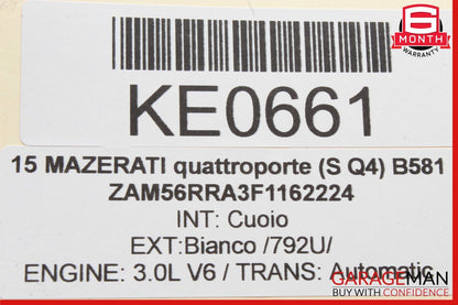 13-17 Maserati Quattroporte Rear Left Driver Side Exterior Door Handle Chrome