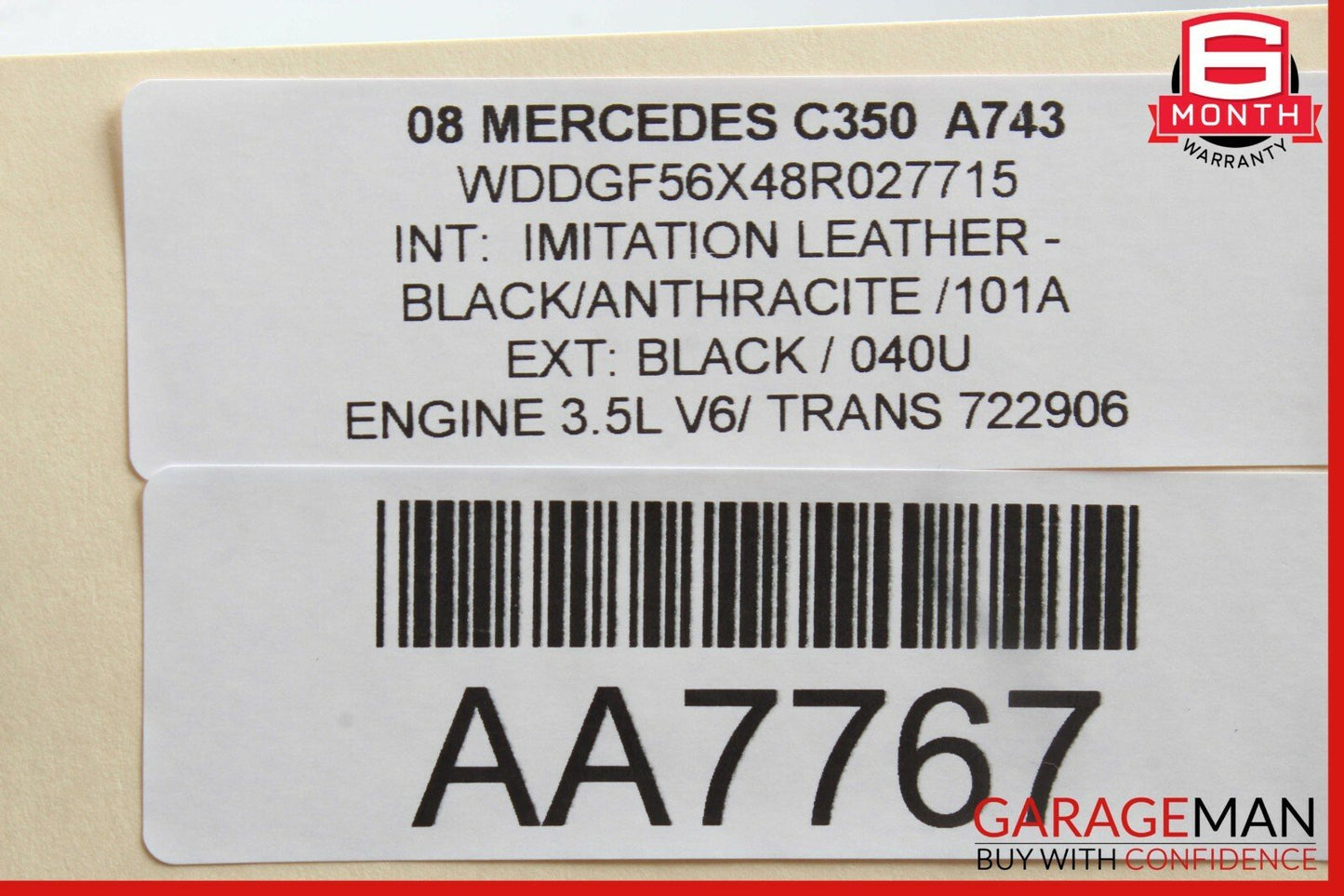 08-15 Mercedes W204 C350 GLK350 Sunroof Sun Roof Motor 2048200808 OEM