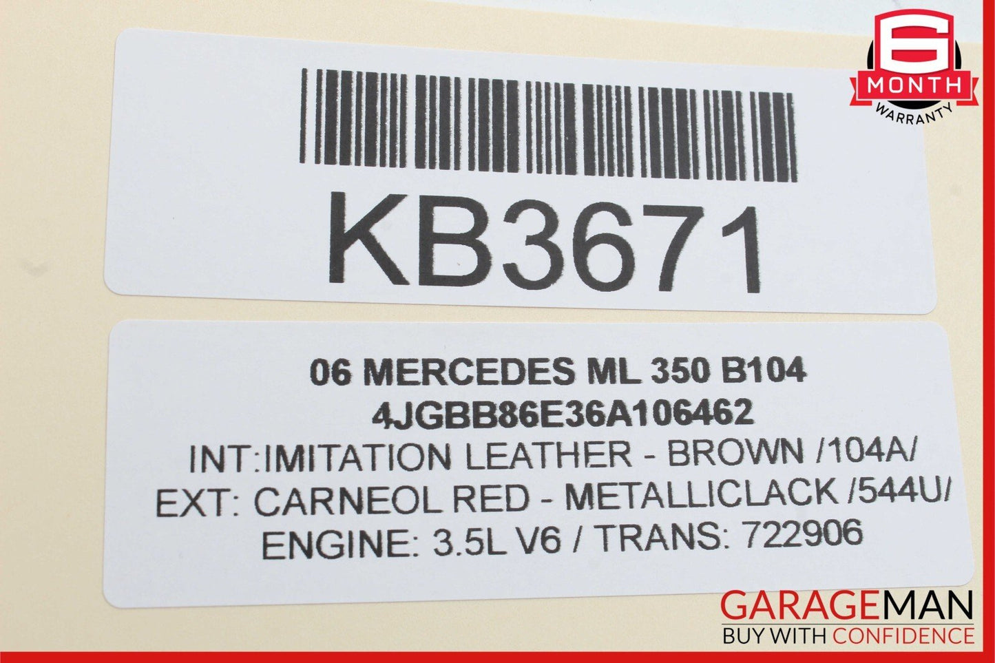 06-12 Mercedes W164 ML350 GL450 Front Left Driver Side Exterior Door Handle OEM