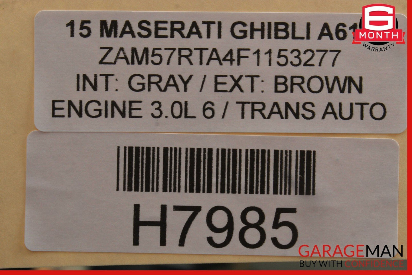 14-17 Maserati Ghibli Dash Dashboard Information Display Media Monitor Screen