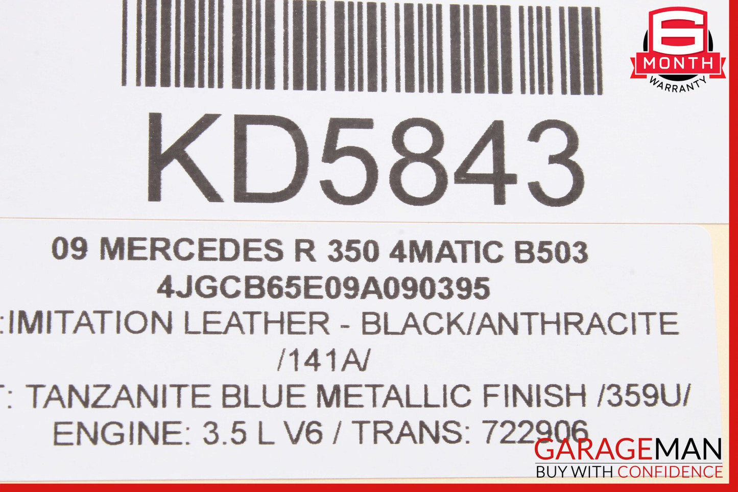 06-13 Mercedes W251 R350 CL550 TPMS Tire Pressure Control 1645409545 OEM