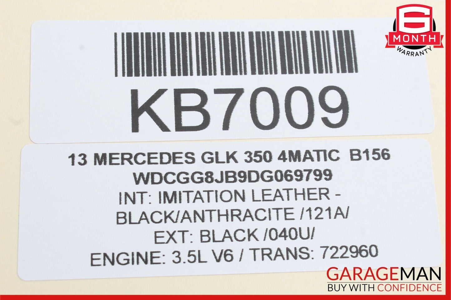 08-15 Mercedes X204 GLK350 C300 Rear or Front Right Exterior Door Handle OEM