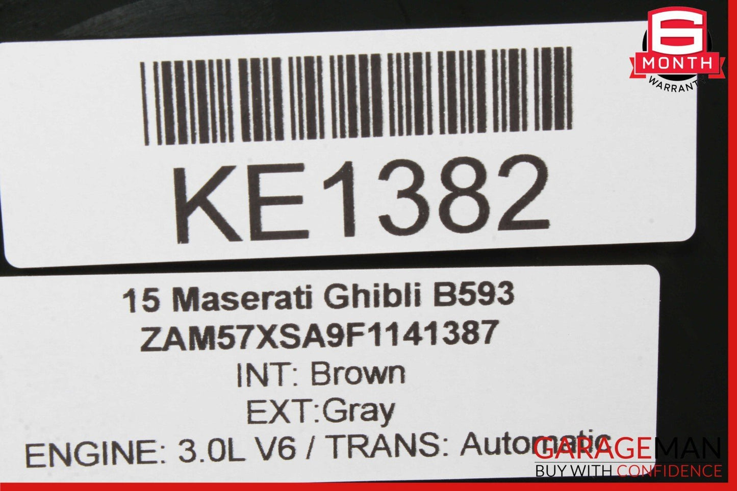 14-17 Maserati Ghibli Sun Moon Sunroof Top Roof Glass Panel OEM