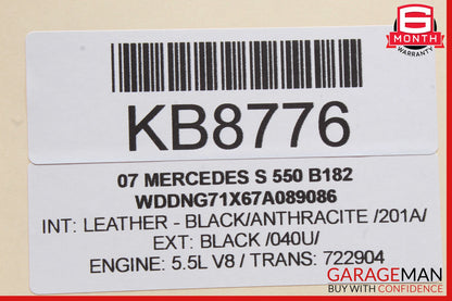 07-13 Mercedes W221 S550 S400 Front Right Side Under Seat Control Unit OEM