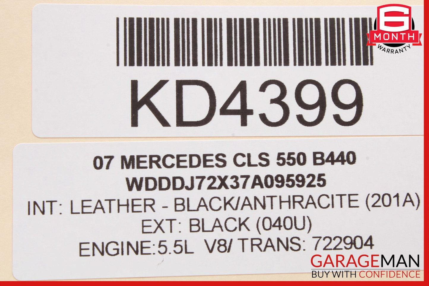 06-13 Mercedes W219 CLS550 R350 CL550 TPMS Tire Pressure Control 1645409545 OEM