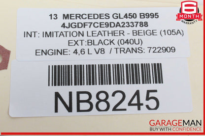 12-16 Mercedes X166 GL450 GL550 ML350 ML550 Interior Rear View Mirror OEM