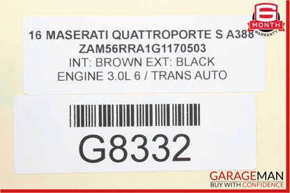 14-18 Maserati Quattroporte Rear Right Side Seat Bolster Cushion Pad Cover Red
