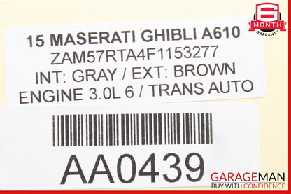 14-17 Maserati Ghibli Power Steering Oil Cooler OEM