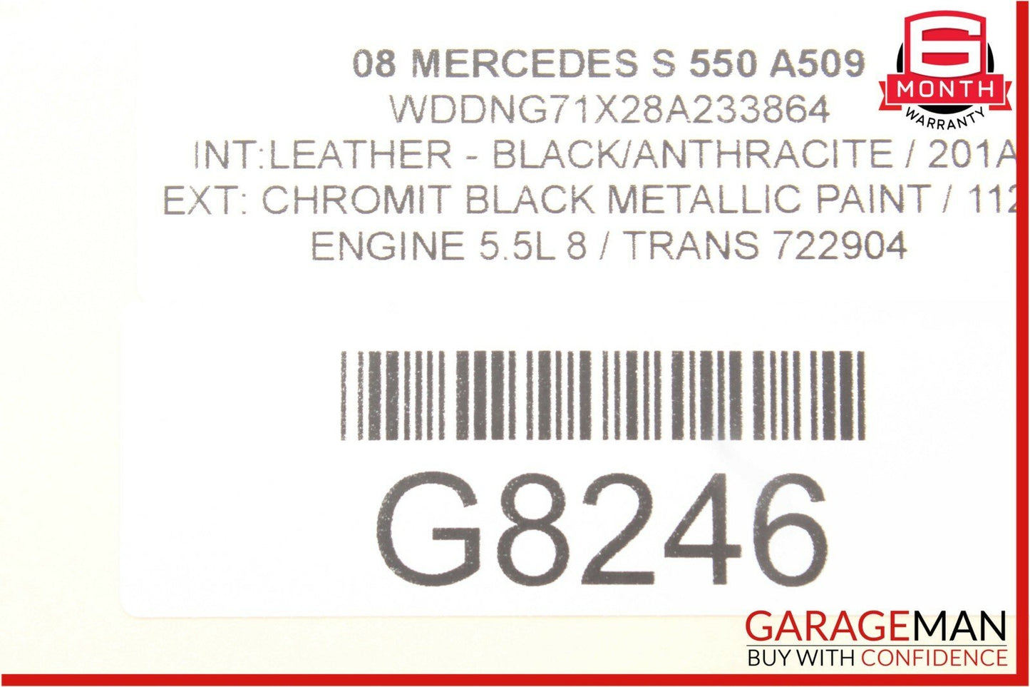 07-10 Mercedes W221 S550 CL550 Front Left / Right Seat Contour Controller Module