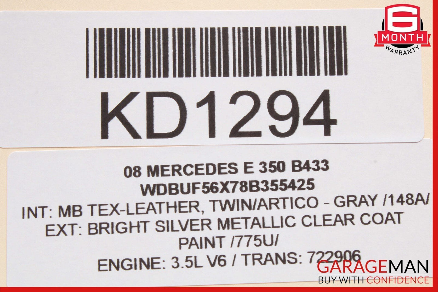 03-09 Mercedes W211 E350 E550 E63 AMG Rear Left Side Door Control Module Unit