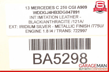 12-14 Mercedes W204 C250 AC A/C Climate Temperature Heater Switch Control Panel