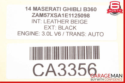 14-17 Maserati Ghibli Rear Right / Left Suspension Shock Absorber Strut OEM