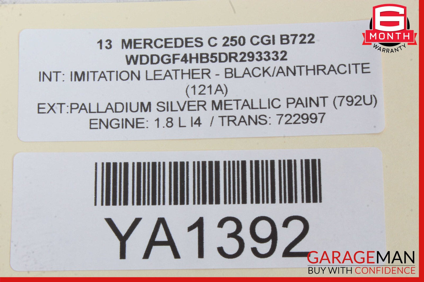 12-14 Mercedes W204 C250 C300 Instrument Speedometer Cluster 2049004309 OEM